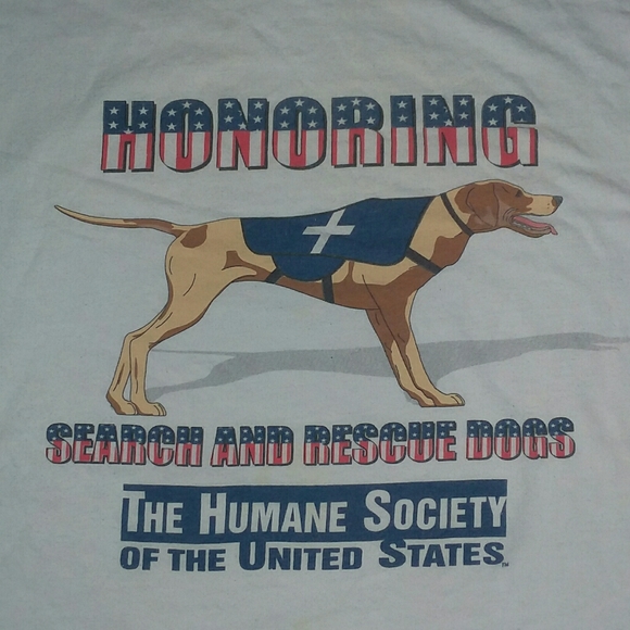 Vintage Humane Society Honor Rescue Dog t shirt - Picture 1 of 4
